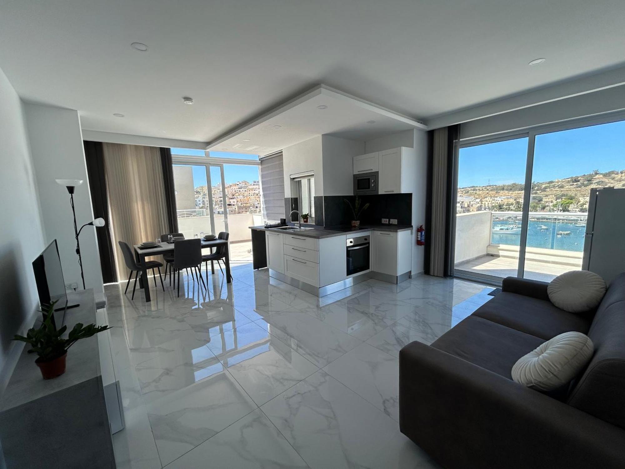 Seaview Setters Penthouse Marsaskala Apartment Exterior foto